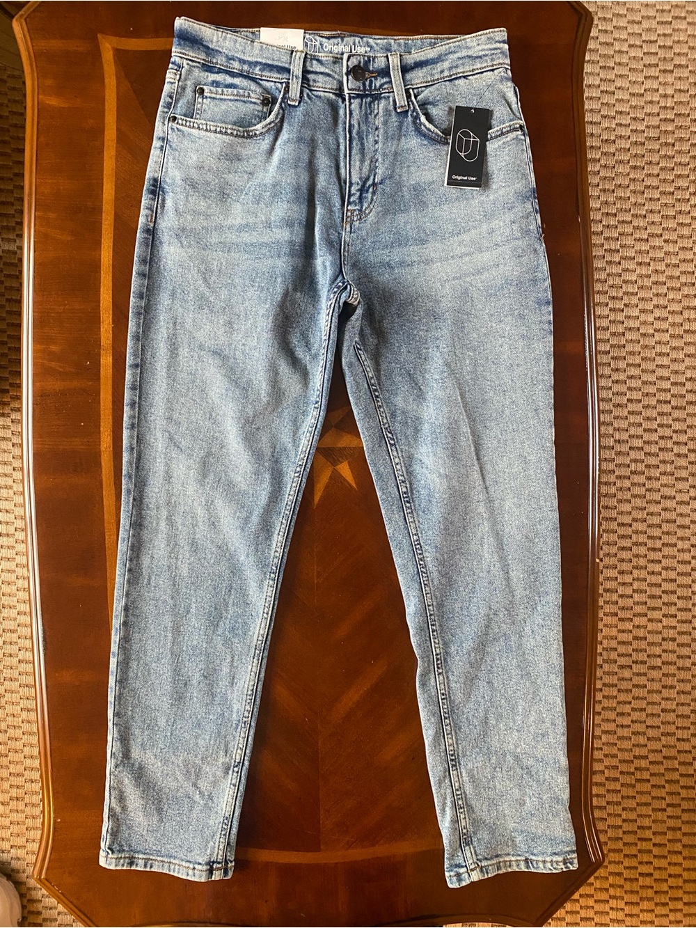 Original Use Light Blue Slim Straight Men’s Jeans
